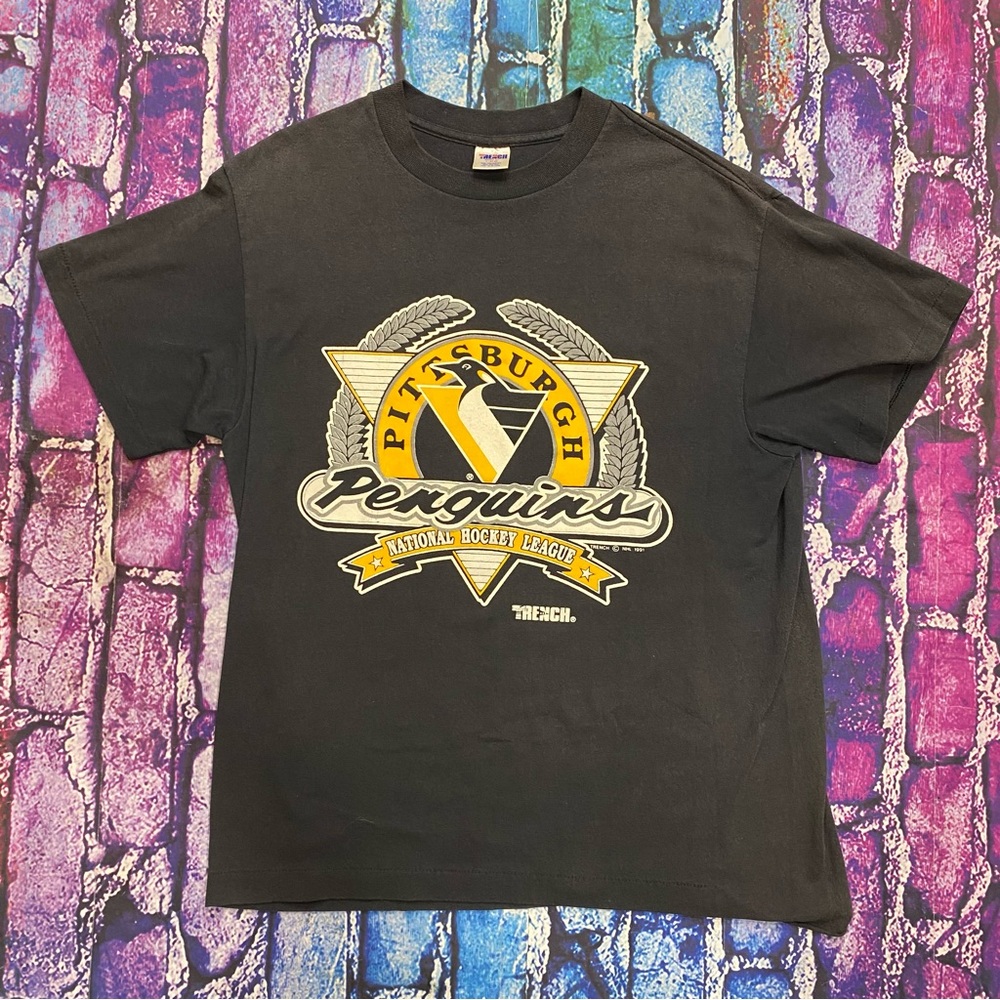 Vintage 91 Pittsburgh Penguins NHL tee size Large